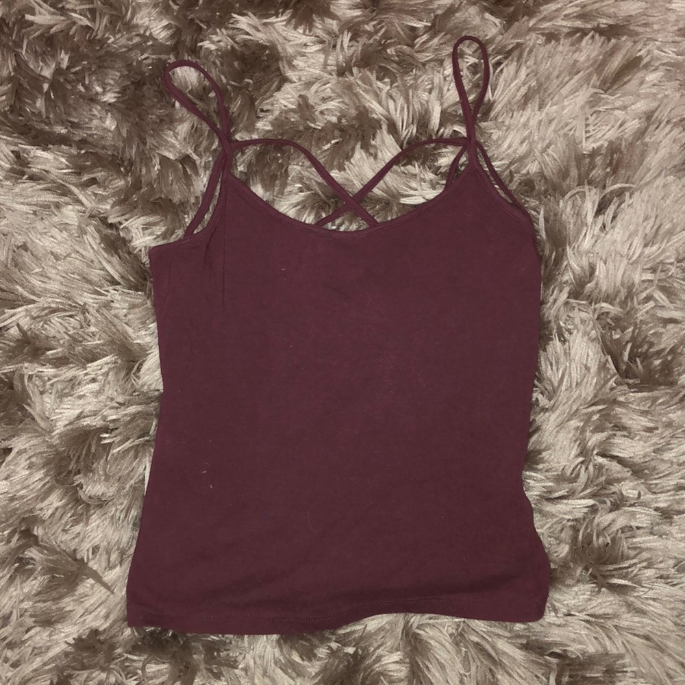 Charlotte Russe maroon tank